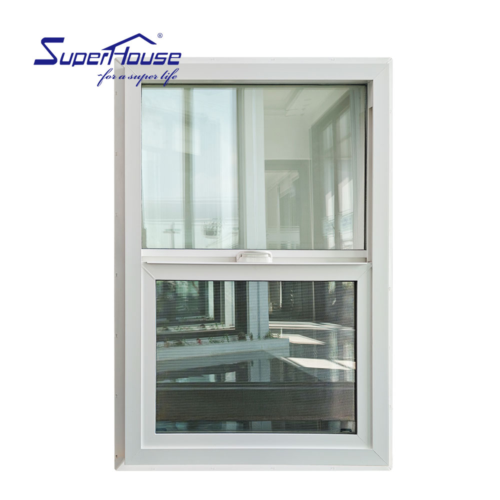 Modern Design NFRC American Waterproof Aluminium Double Glass Sash Window Single Double Hung Vertical Sliding Window