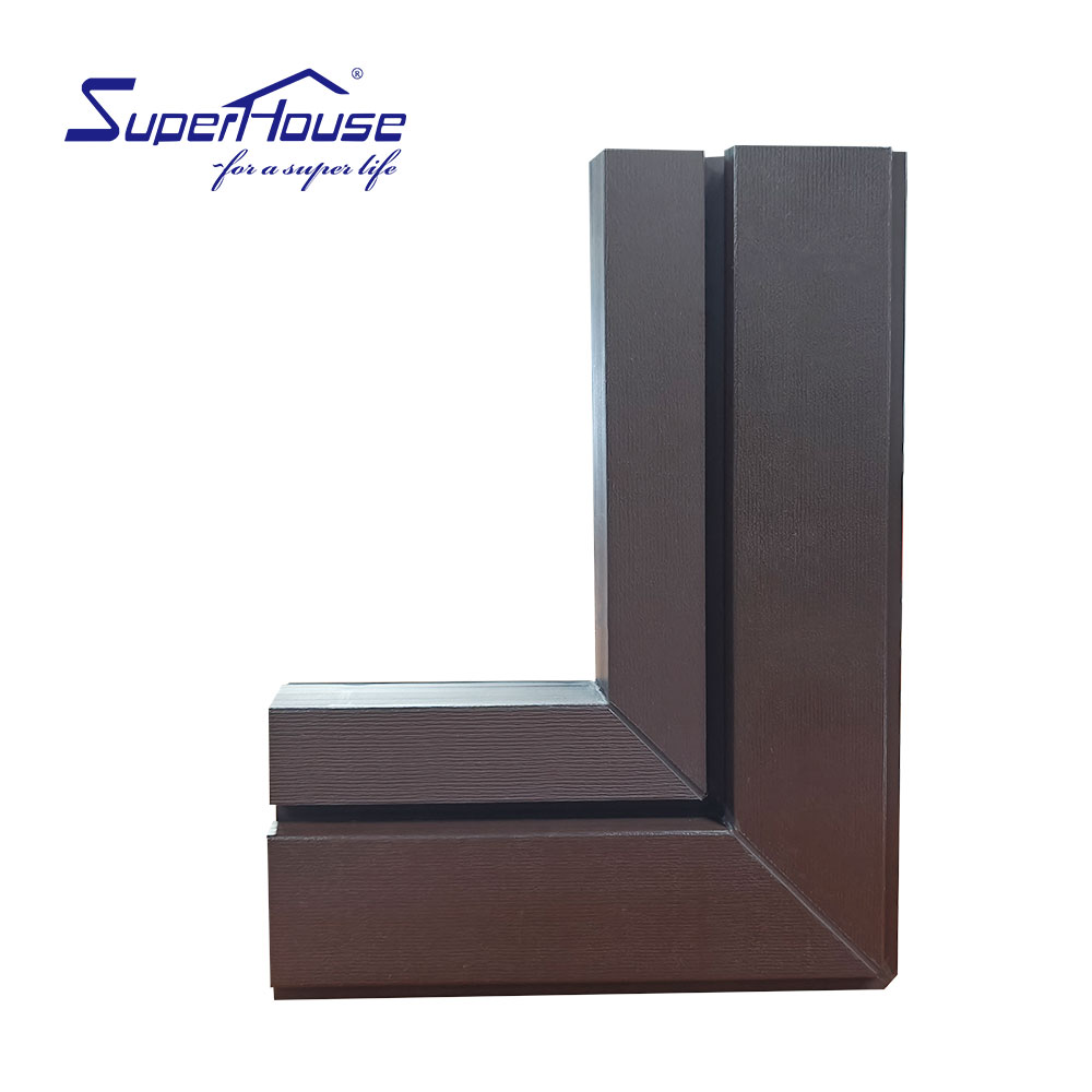 Superhouse Custom Vinyl UPVC Casement Glass windows Sample Contemporary Design with NFRC Certificate Factory