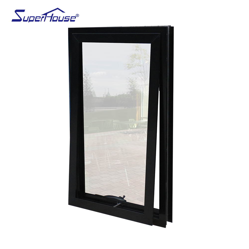Superhouse NFRC House Hurricane Proof Impact Waterproof Modern Design Soundproof Thermal Break Aluminum Awning Window