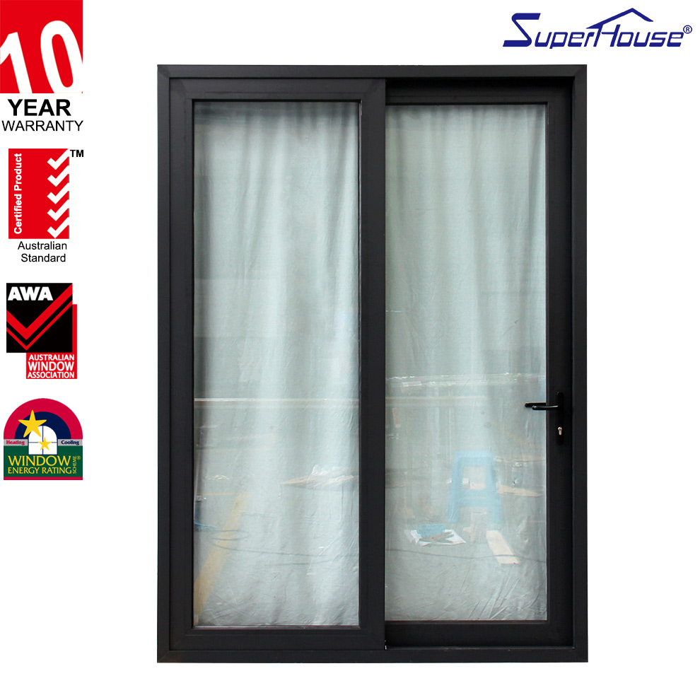Superhouse Australian Local Service Custom Exterior for Hotel Villa Glass Doors Patio Tempered Glass Aluminum Sliding Door