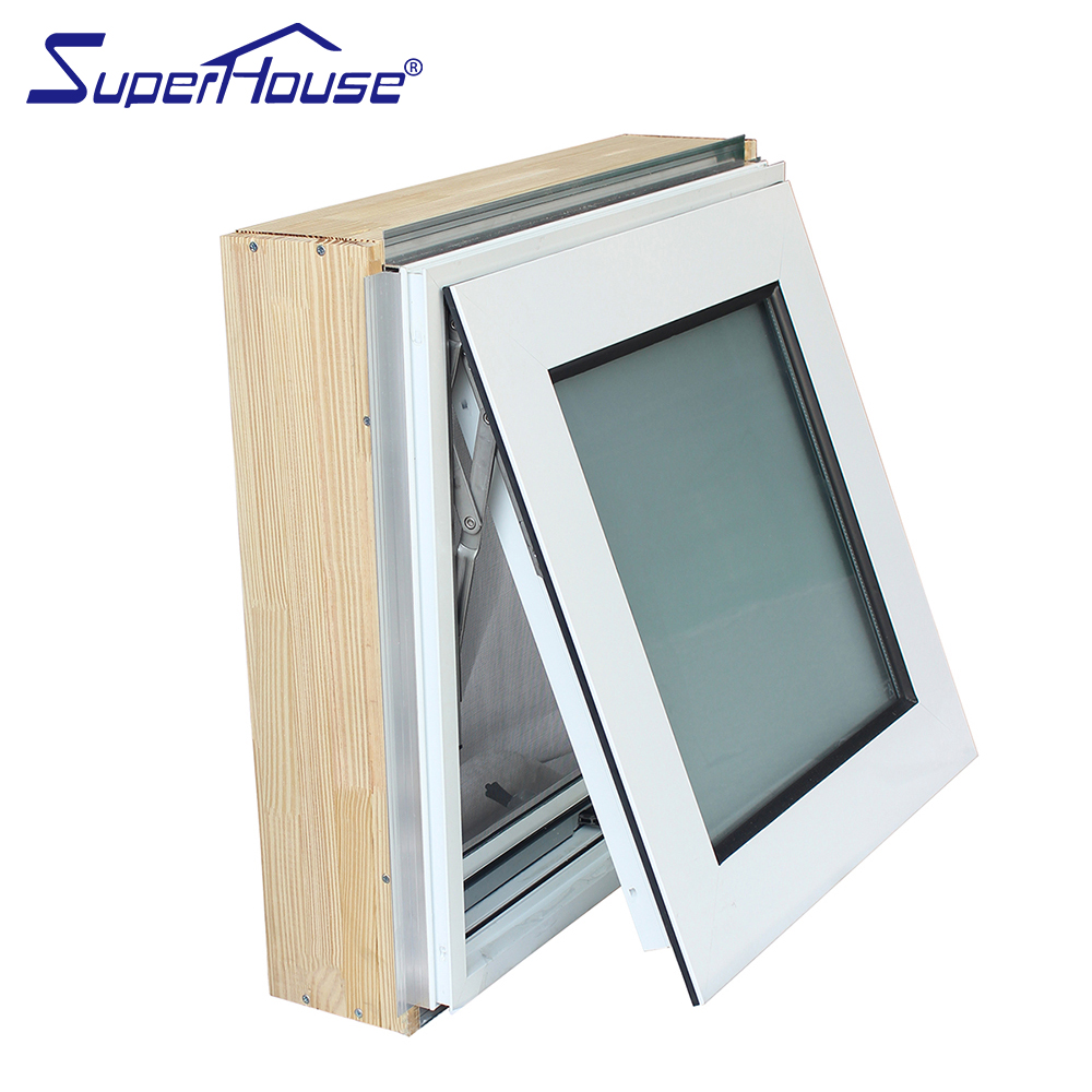Superhouse Single Hung Crank Awning Windows Double Glazed Insulated Aluminium Impact Window High Energy Efficiency Others Window