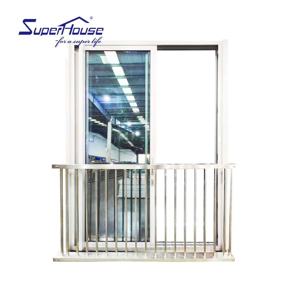 Superhouse NOA Florida Hurricane Resistance Glass Patio Doors for Hotel Villa with Custom Service Aluminum White Sliding Door