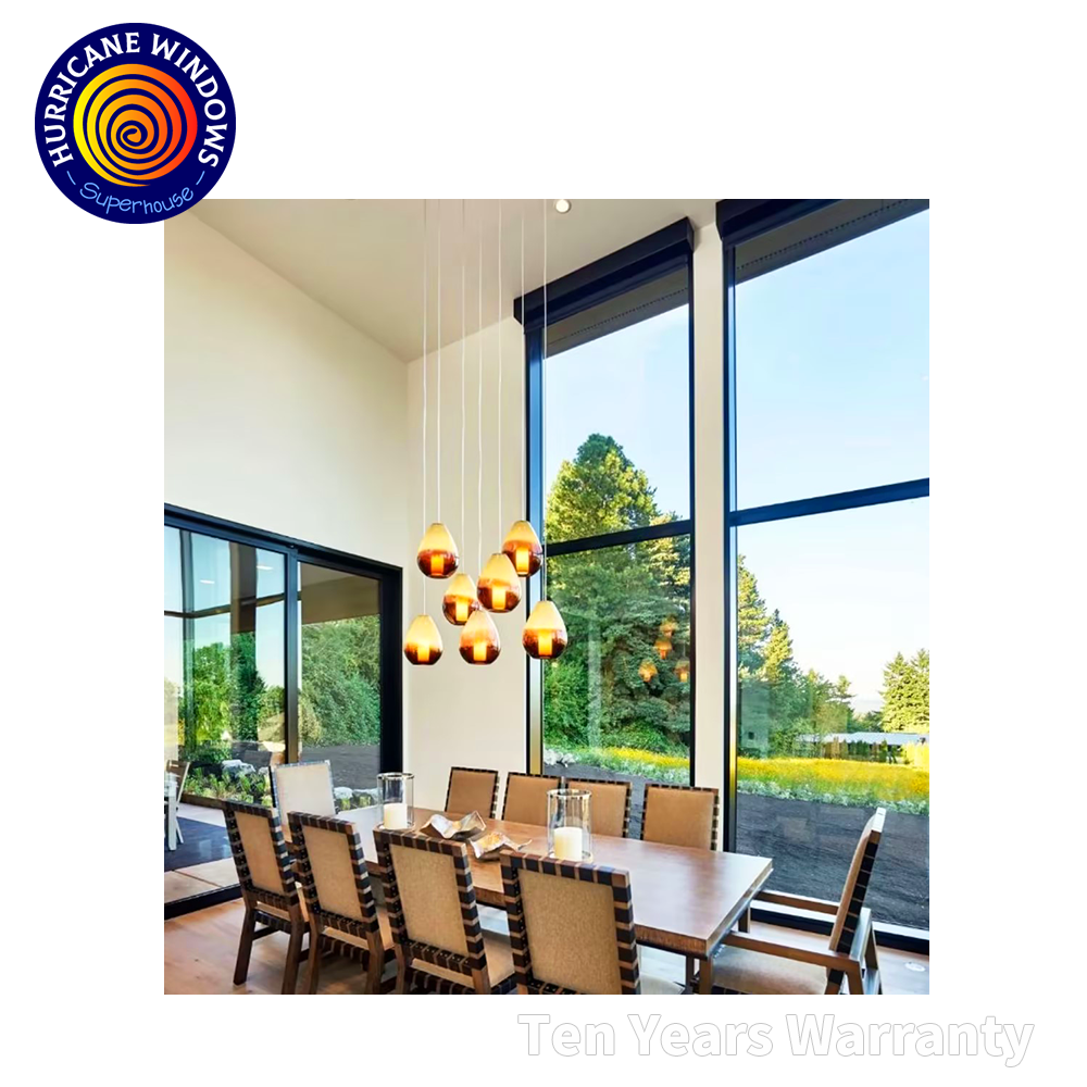 Luxury Villa Aluminum Window Wall With Florida NFRC NOA FPA AS2047 Approval Passive House