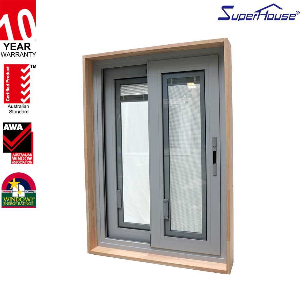 Most Popular Aluminum Cheap House Fixed Glass Sliding Window Material With Grill Opener Aluminium Profile Sliding Windows