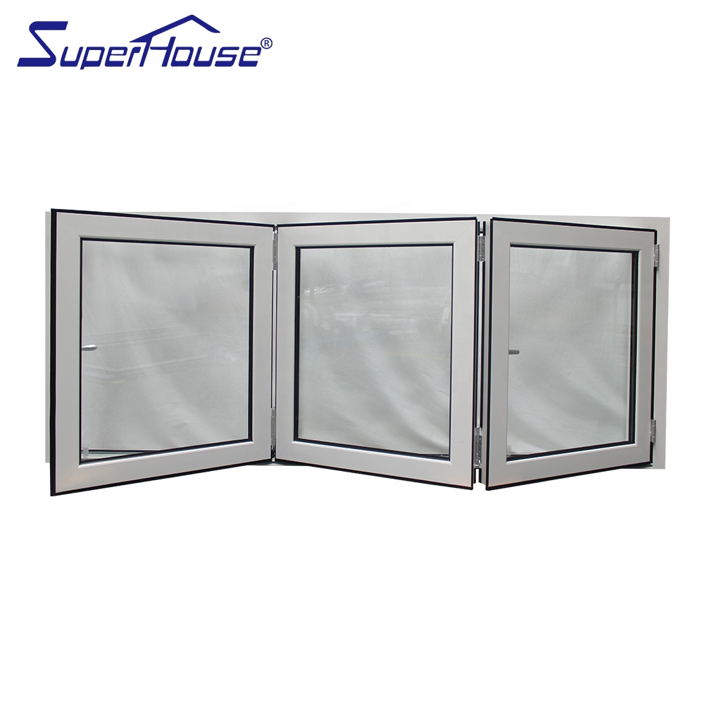 AS2047 Aluminum Folding Window Thermal Break Double Glazed Glass Argon Filled Heat Insulation Soundproof Waterproof  Villa Patio
