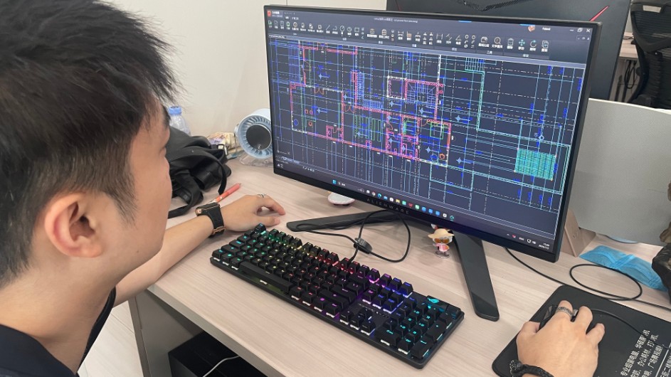 Steelwar R&D Engineer Designing Custom Door Frames with CAD Software