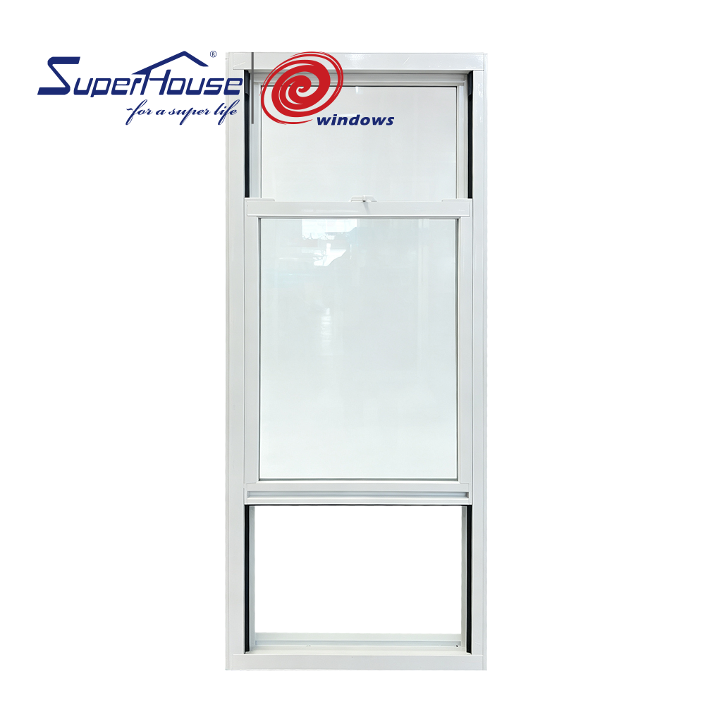 NOA/FPA/NFRC Hurricane Impact Proof Double Tempered Single /double Hung windows for House With Nailing Flange