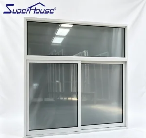 Australia AS2047 Aluminum Sliding Window Custom Powder Coat Color High Reflective Privacy Glass for Residential Project