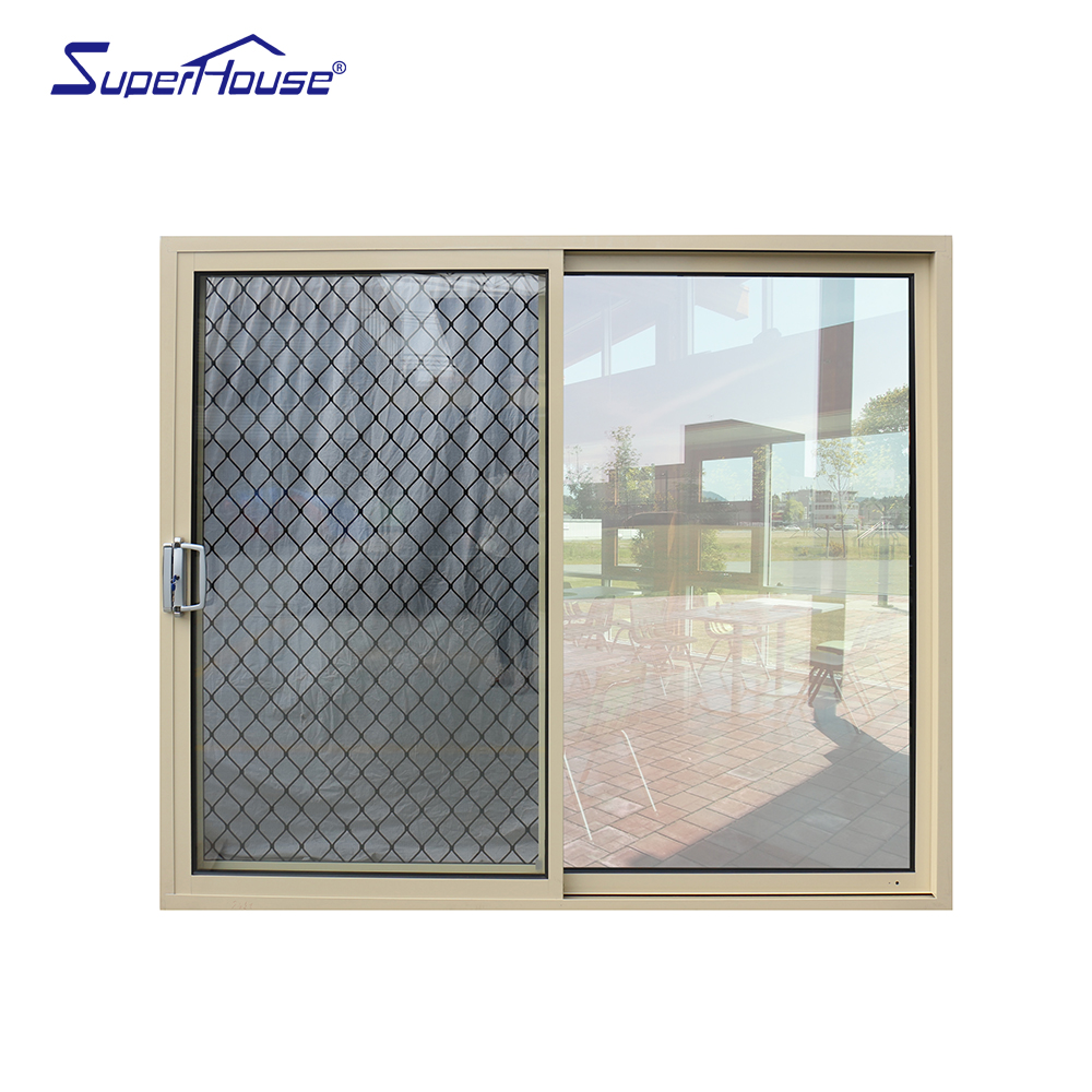 Superhose Modern Anti Deformation Strong Structure Double Tempered Glass Aluminum Alloy for Hotel  Villa Customized Sliding Door