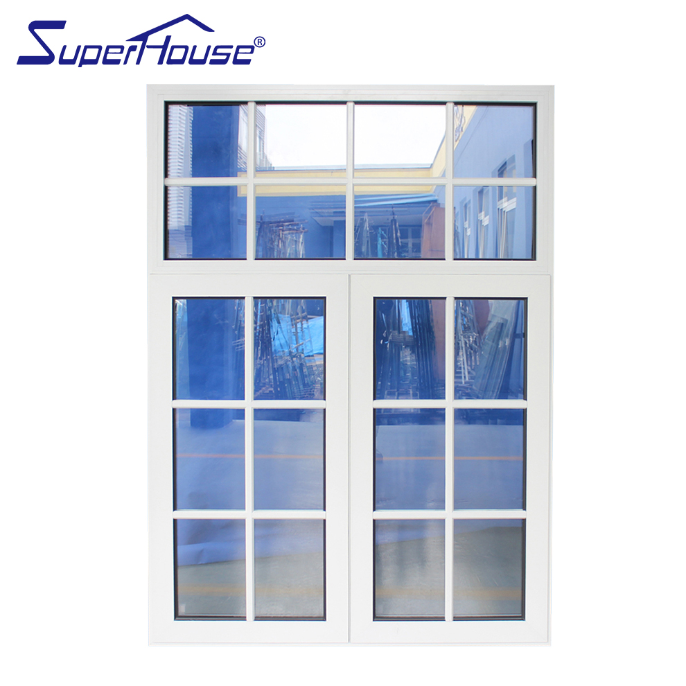 Superhouse Modern Thermal Break Soundproof Window Swing Open Style Apartment Kitchen Bedroom Aluminum Casement