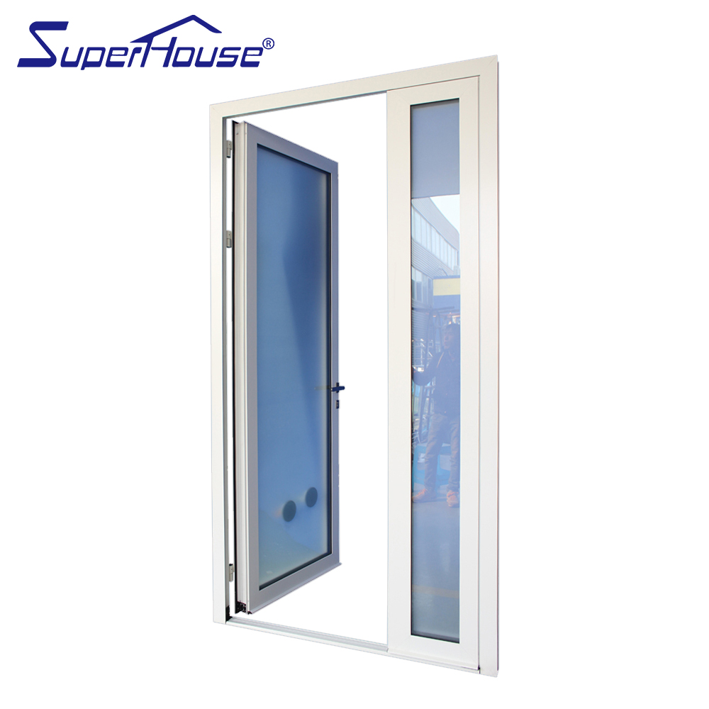 NOA Certified Wind & Hurricane Resistant Modern Aluminum Double Glazed Interior French Doors for Prefabricated Homes