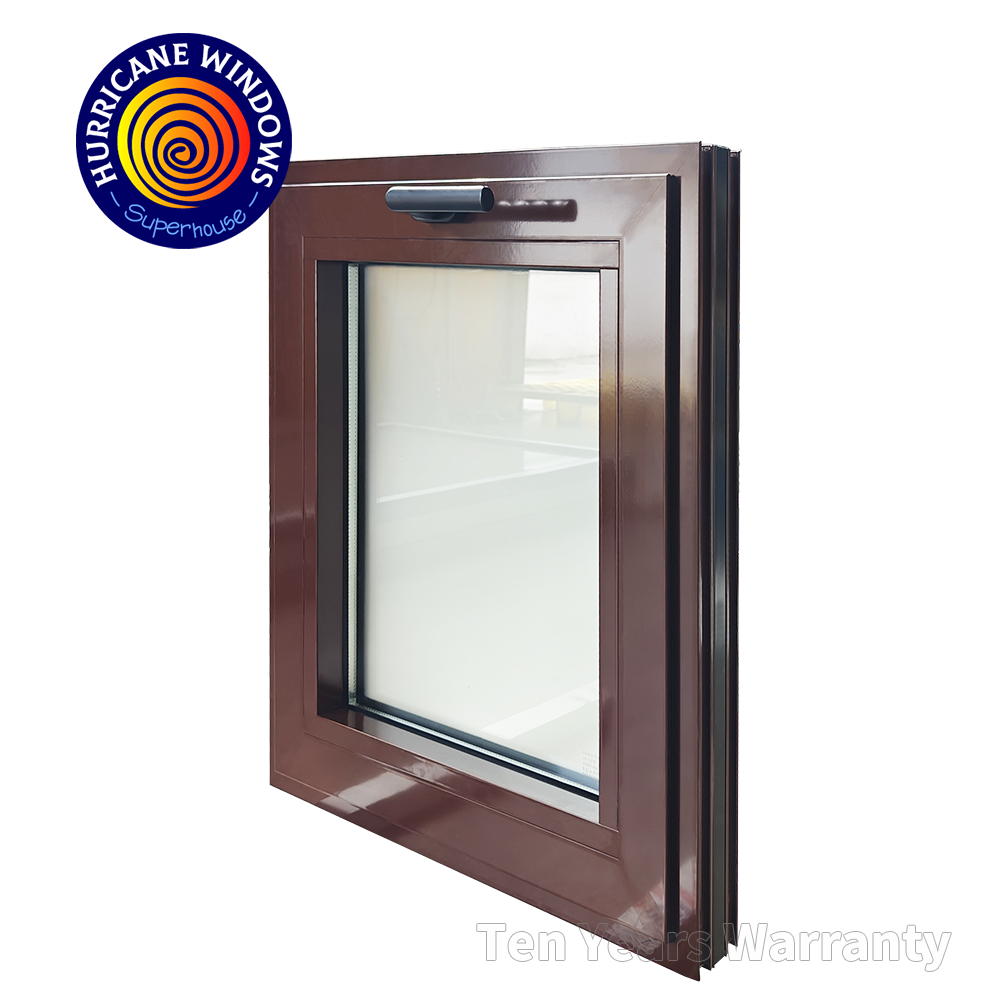 Custom High Quality Modern Energy Efficient Aluminum Tilt Turn Soundproof Windows with Multi-Point Locking System for Home