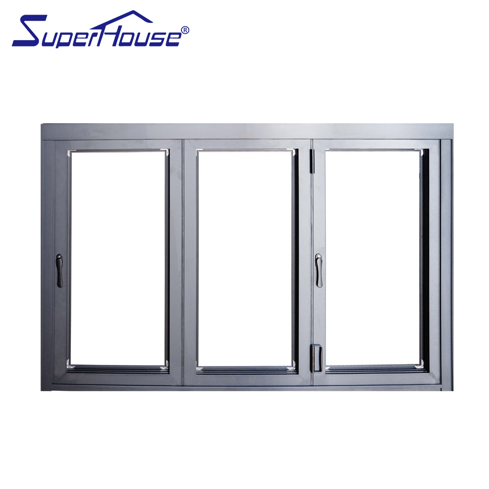Aluminum Casement Window Tempered Glass Window for Apartment and Hotel Aluminium Windows Frame Folding Window