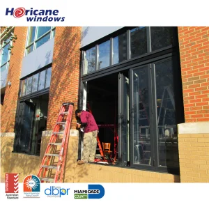 Bulletproof Commercial Window Bi Folding Door