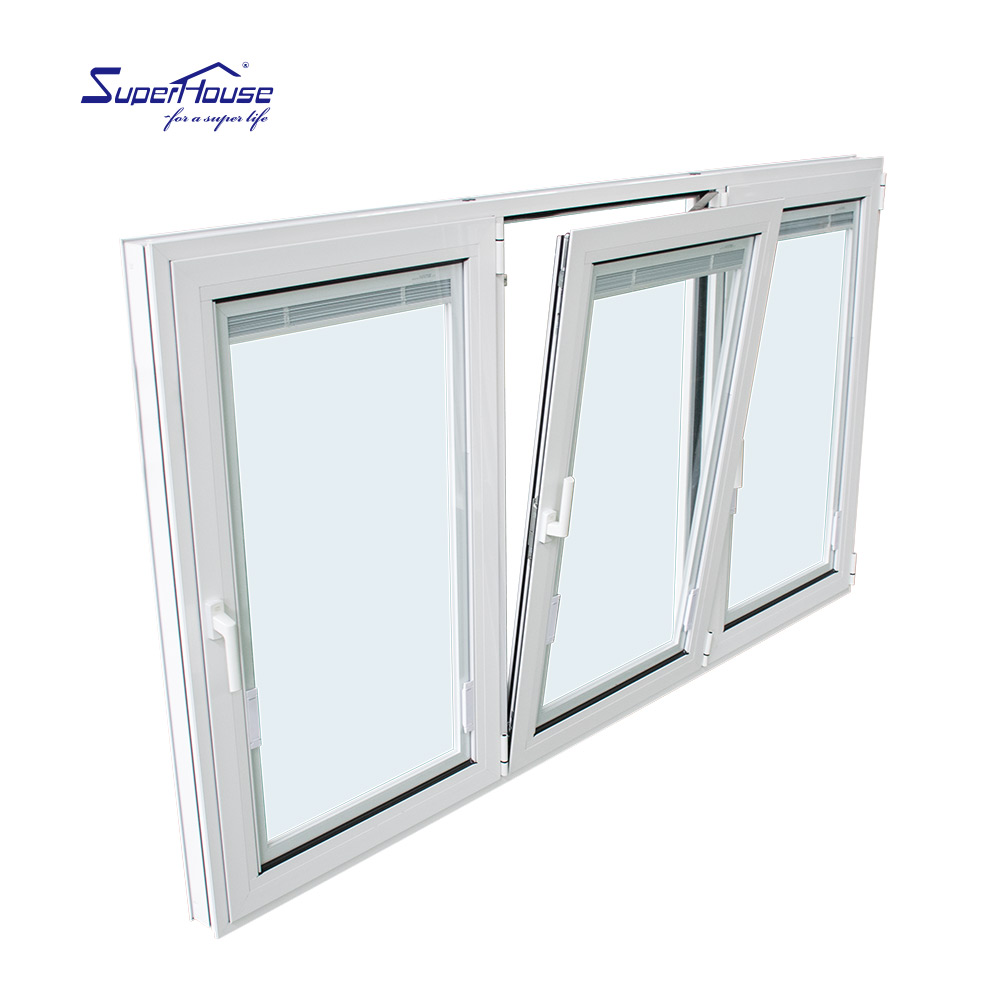 Aluminum Alloy Swing Windows & Doors with Tempered Glass Modern Design Soundproof Function Energy Star Qualified Commercial Use