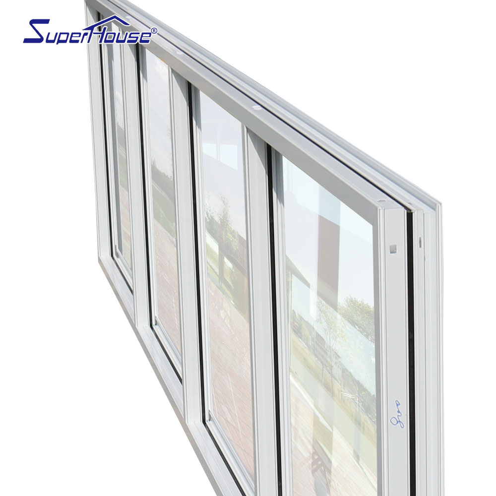 Customized Aluminum Modern Style Exterior Soundproof for Commerical Building Exterior Aluminum Fixed Window