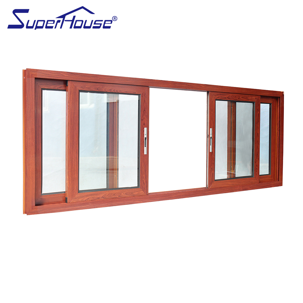 Florida Miami Dade NOA Sliding Window Hurricane Impact Standard Aluminum Double Glazing Sliding windows