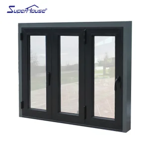 NFRC Certified High Quality Double Glass Aluminum Folding Window