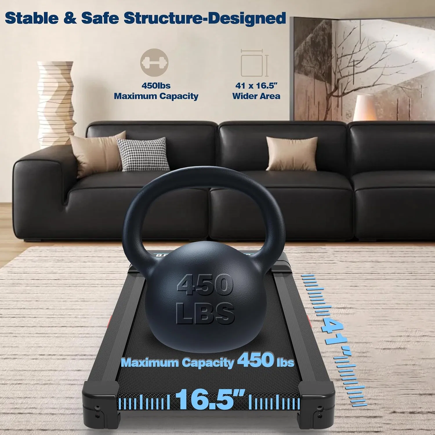 Walking Pad Treadmill Auto Incline Treadmill Home Hiking Pad