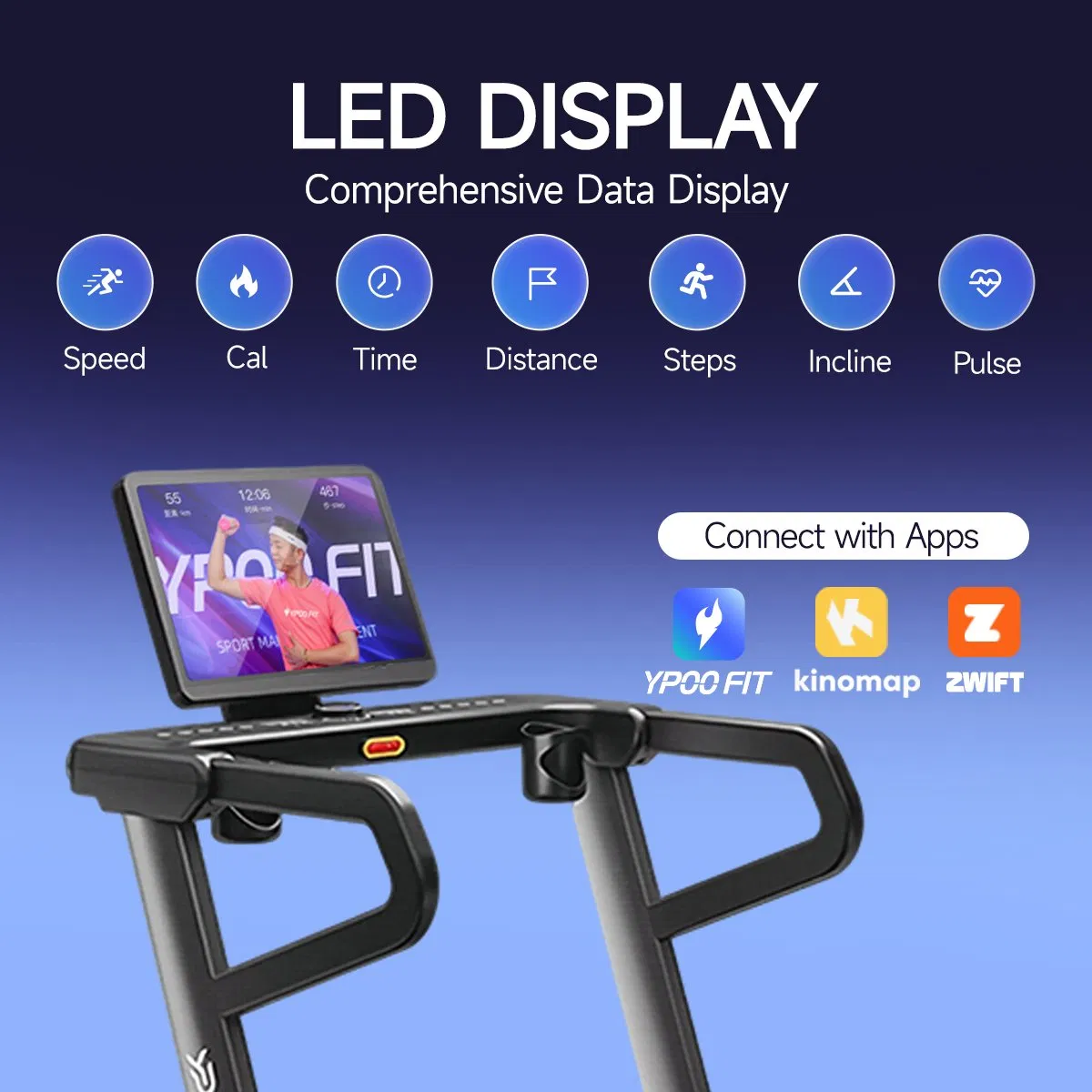 Suspension Treadmill Wide Shock Absorbing Belt Gym Silent Running Machine