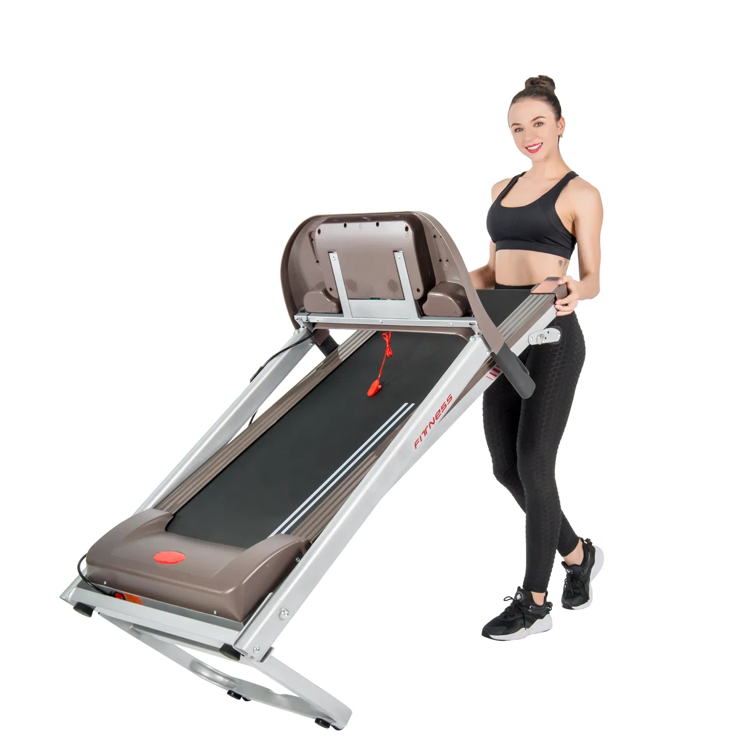 Electric Treadmill with Incline and Heart Rate Monitor Technology