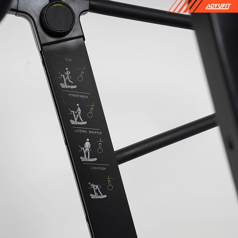 Commercial Grade Non Motorized Treadmill Heavy Duty Manual Curved Running Machine Fitness Equipment