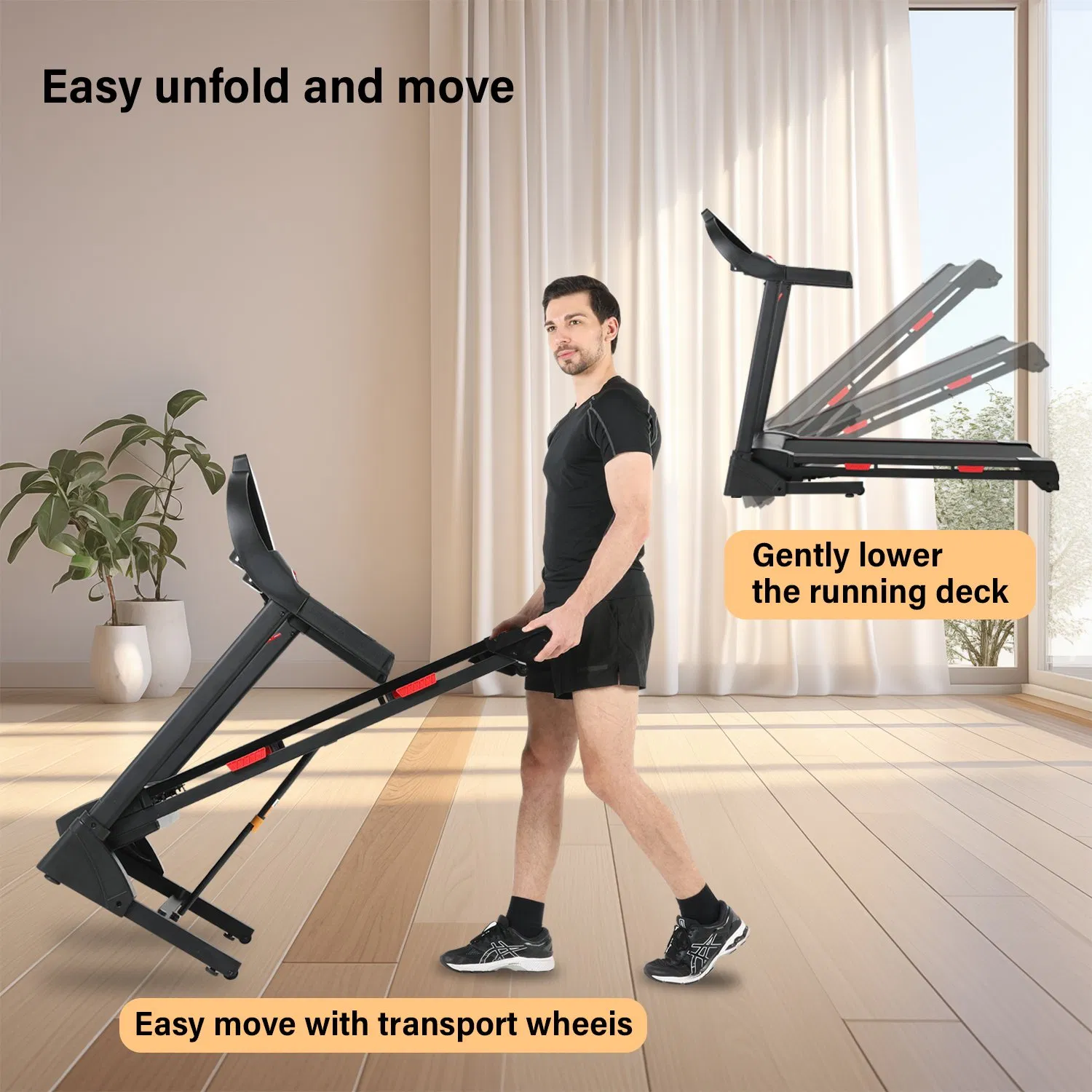Wholesale Running Machine Home Use Folding Motorized Treadmill