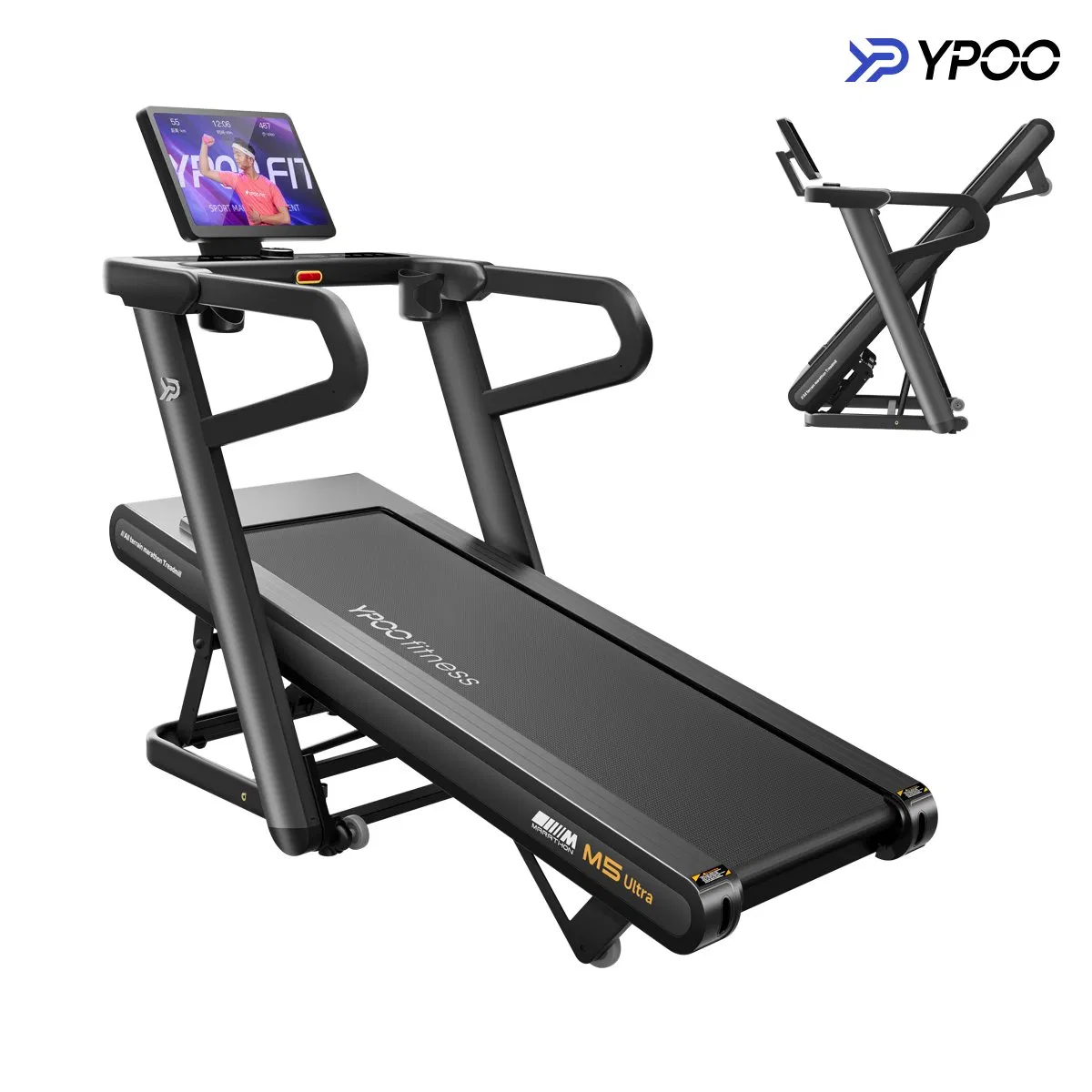 Suspension Treadmill Wide Shock Absorbing Belt Gym Silent Running Machine
