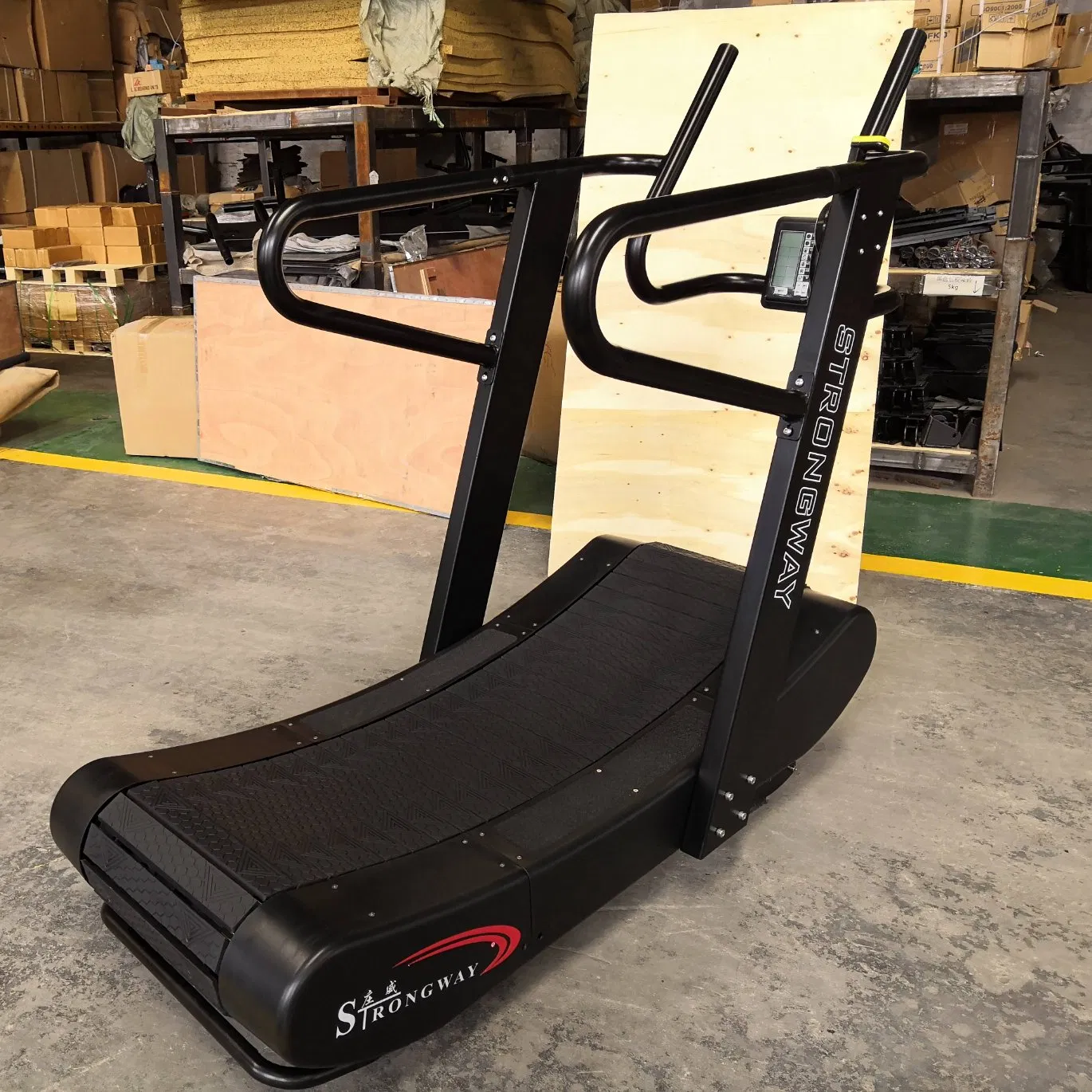 Eco-Friendly No Motor Commercial Manual Gym Equipment Run Machine Curved Treadmill