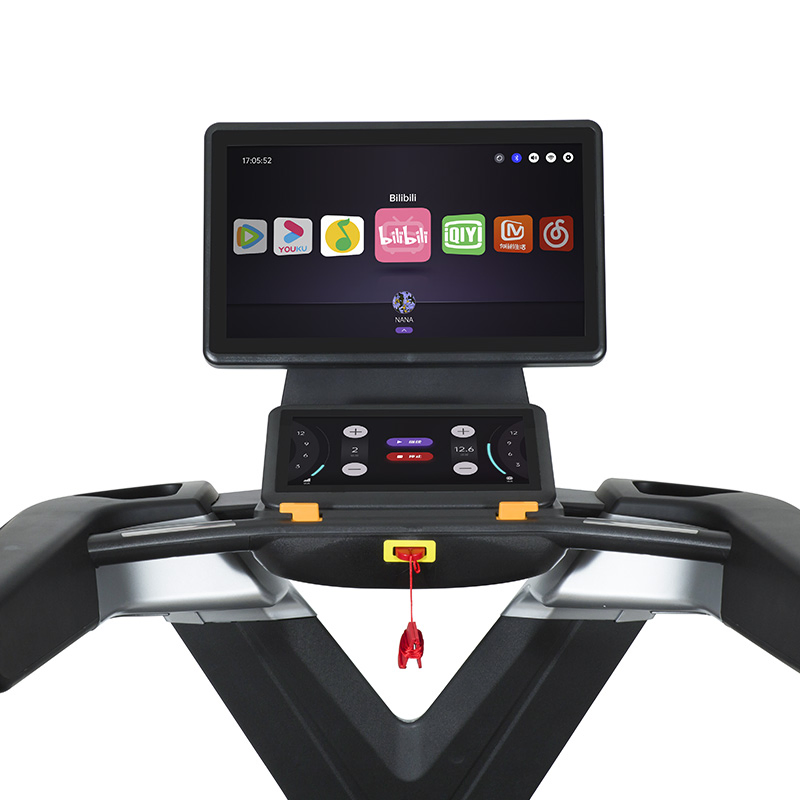 China Manufacturer with CE/En957/SGS/OHSAS/Imps 21.5 Inch Touch Screen Gym Commercial Grade Fitness Equipment Treadmill