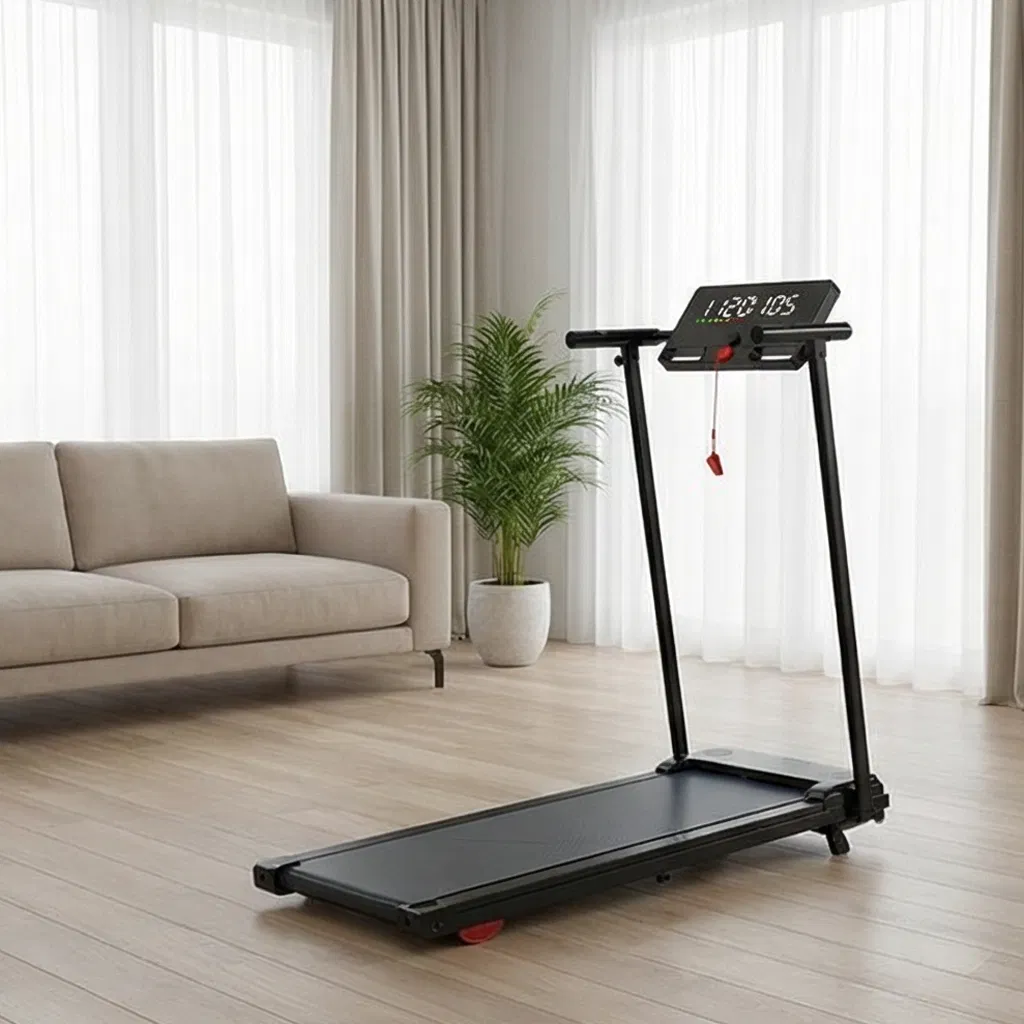 Home Gym Electric Treadmill with Foldable Design and Speed Control