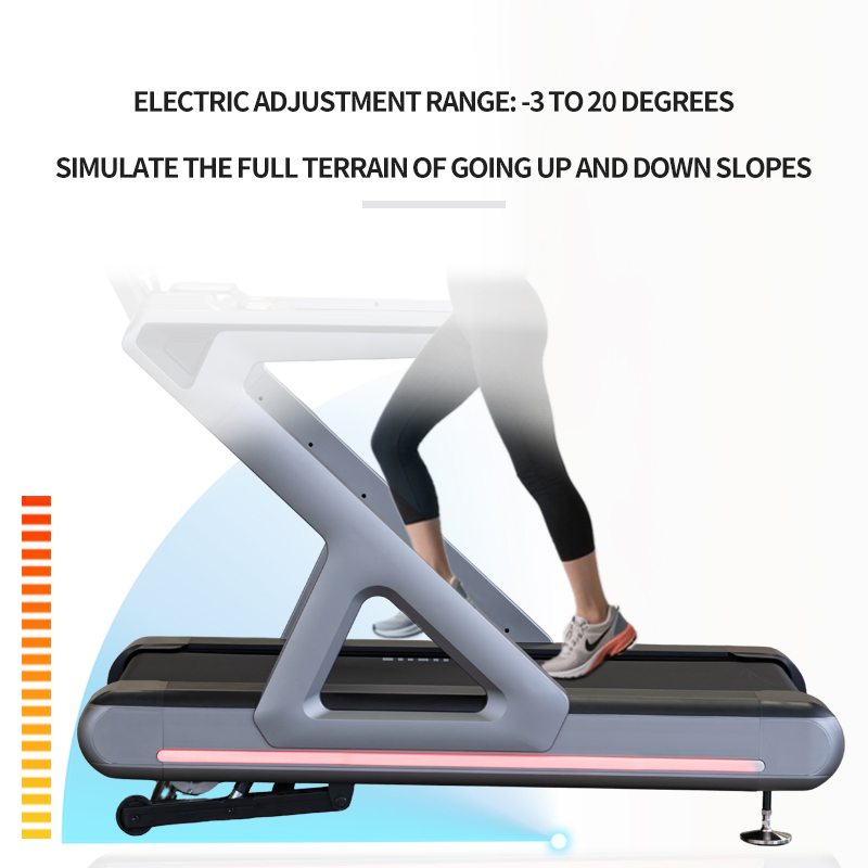 Professional Commercial Motorized Treadmill High Weight Capacity Silent Operation for Indoor Gym Use