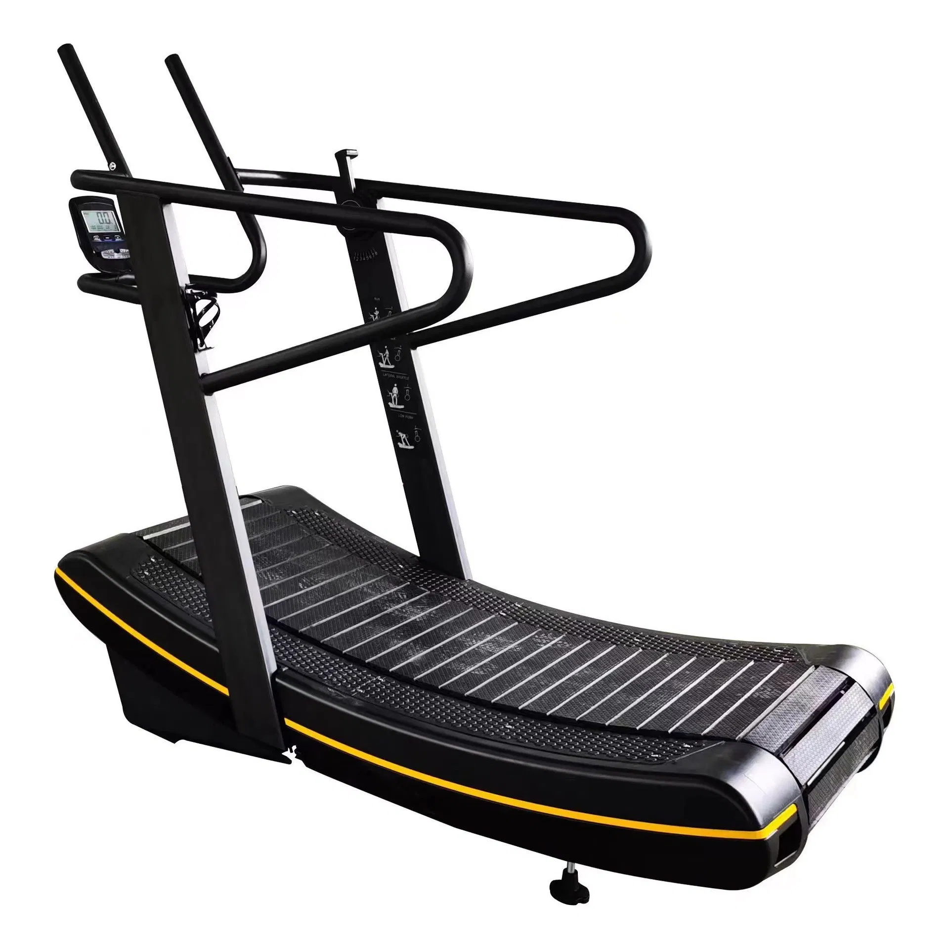 2025 High Quality Curved Non-Motorized Treadmill Commercial Grade Gym Fitness Training Wholesale
