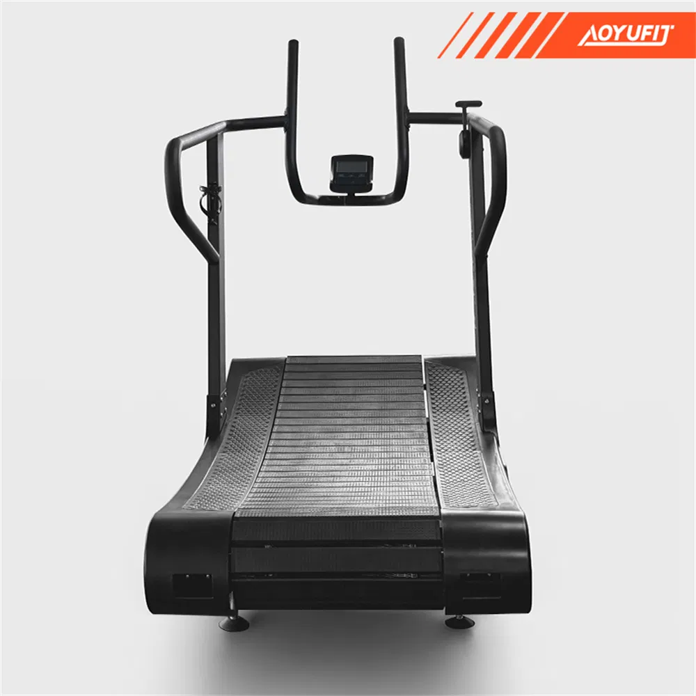 Body Building Non-Motorized Fold Running Machine Gym Equipment Commercial Manual Curved Treadmill