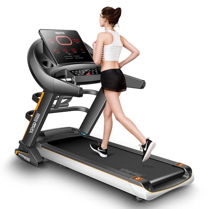 Ypoo Factory Directly Fitness Gym Equipment Foldable Running Machine Body Building Motorized Home Use Luxury Electric Treadmill with Ypoofit APP