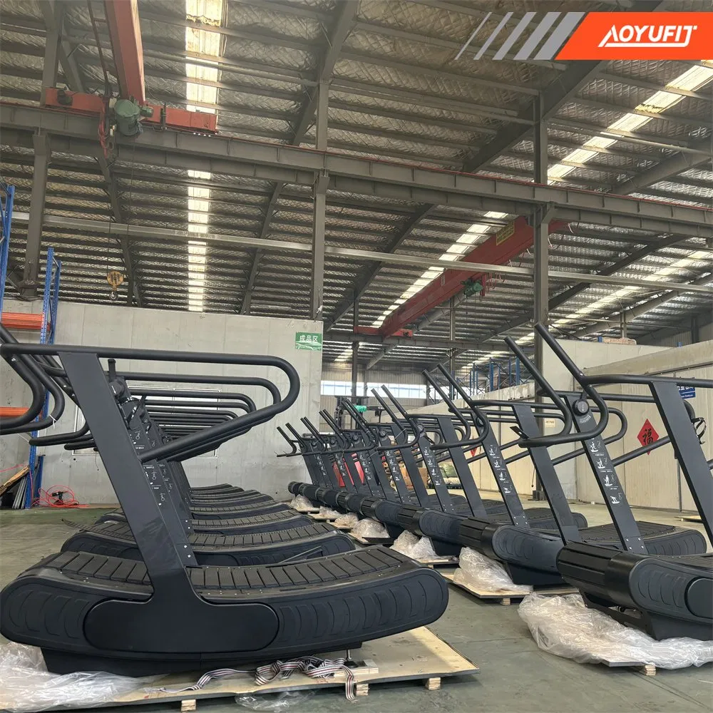 Gym Self Generated Curve Treadmill Non Motorized Commercial Gym Grade Curved Treadmill