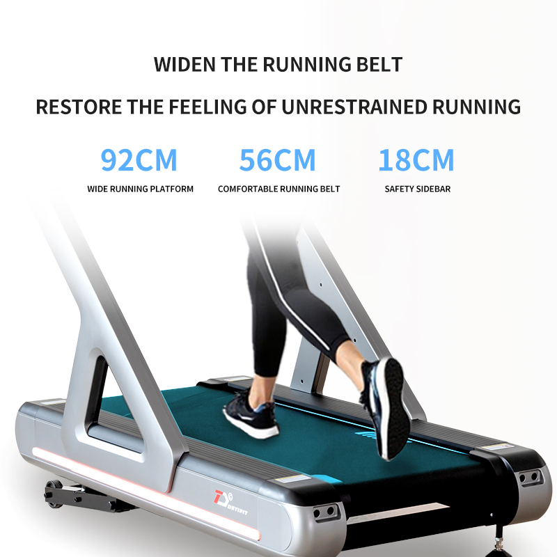 Commercial Gym Electric Treadmill Motorized with Heart Rate Monitor and Bluetooth Connectivity