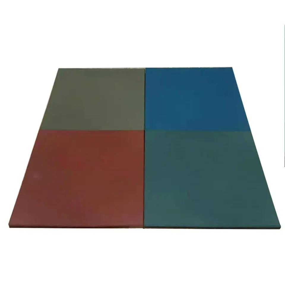 Wholesale Cross Fitness Gym Rubber Flooring Rolls Tiles Sports Rubber Mat Fitness Floor Rubber Gym Flooring