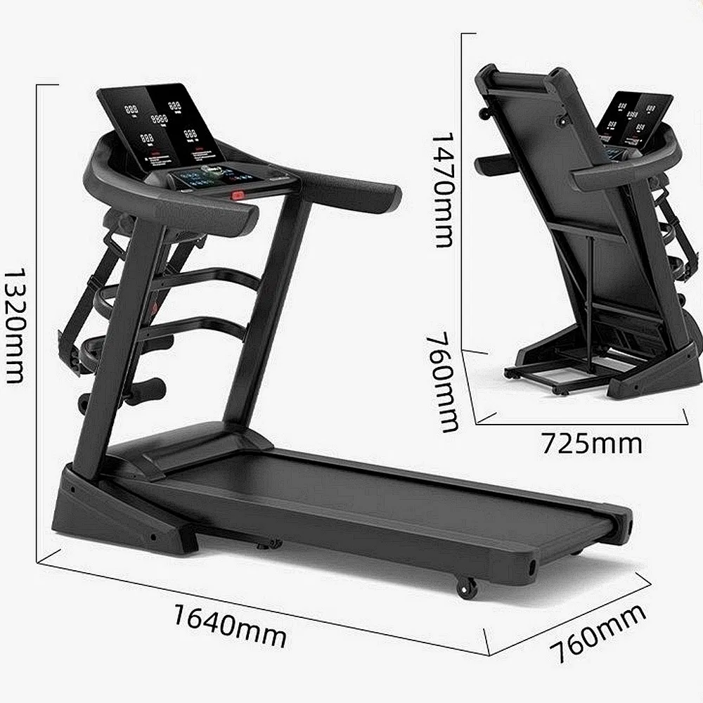 Gym Sports Fitness Electric Treadmill Running Machine Professional Foldable Home Motorized Treadmill