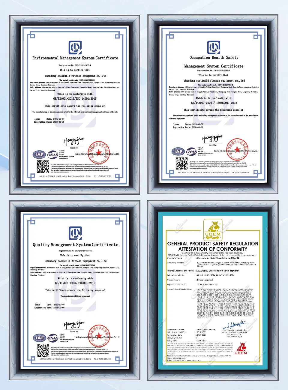 Certification