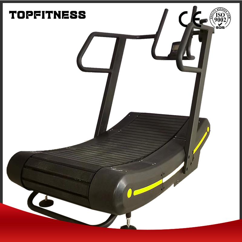 Sturdy Manual Curved Treadmill for Commercial Gym Equipment