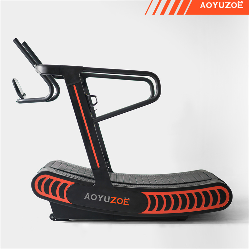 Non-Motorized Running Track Machine Gym Equipment Commercial Manual Curved Treadmill