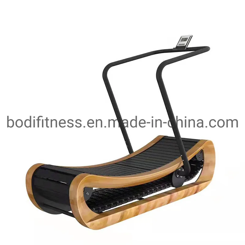 Wooden Manual Curved Treadmill 1