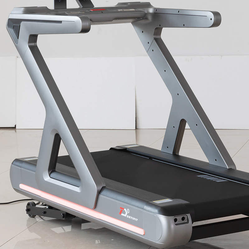 Professional Commercial Motorized Treadmill High Weight Capacity Silent Operation for Indoor Gym Use