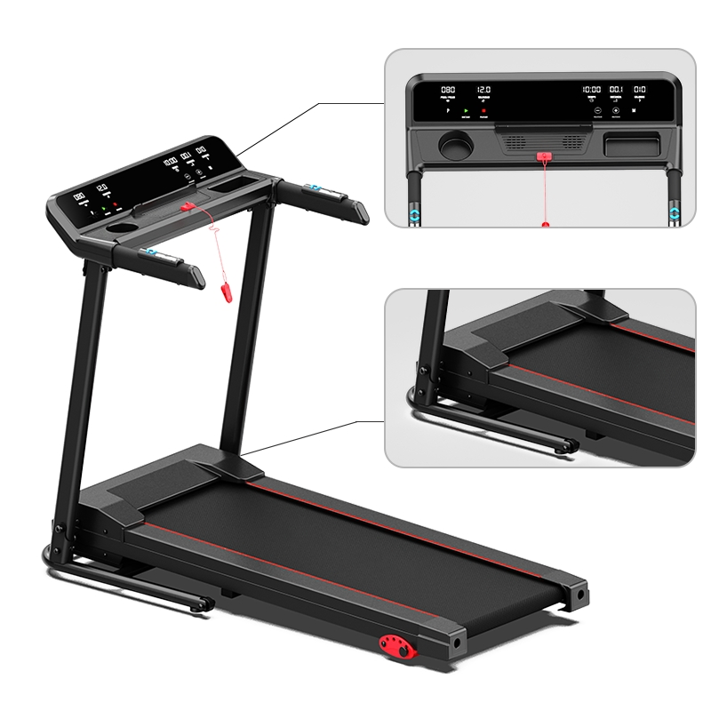 Hsm with Manual Incline Function Durable Home Use Motorized Treadmill