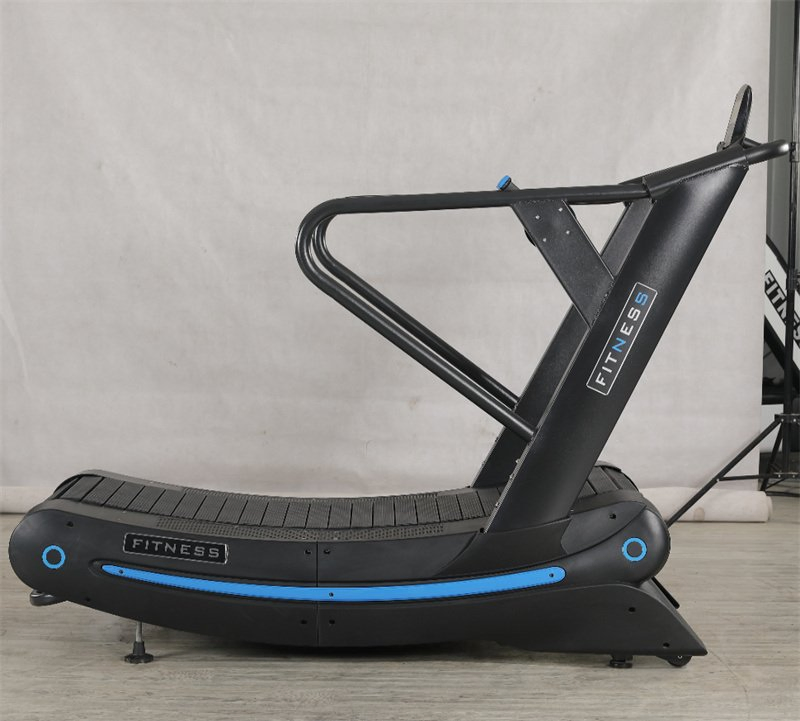 New Design Air Runner Running Machine Manual Mechanical Aluminium Belt Curved Treadmill