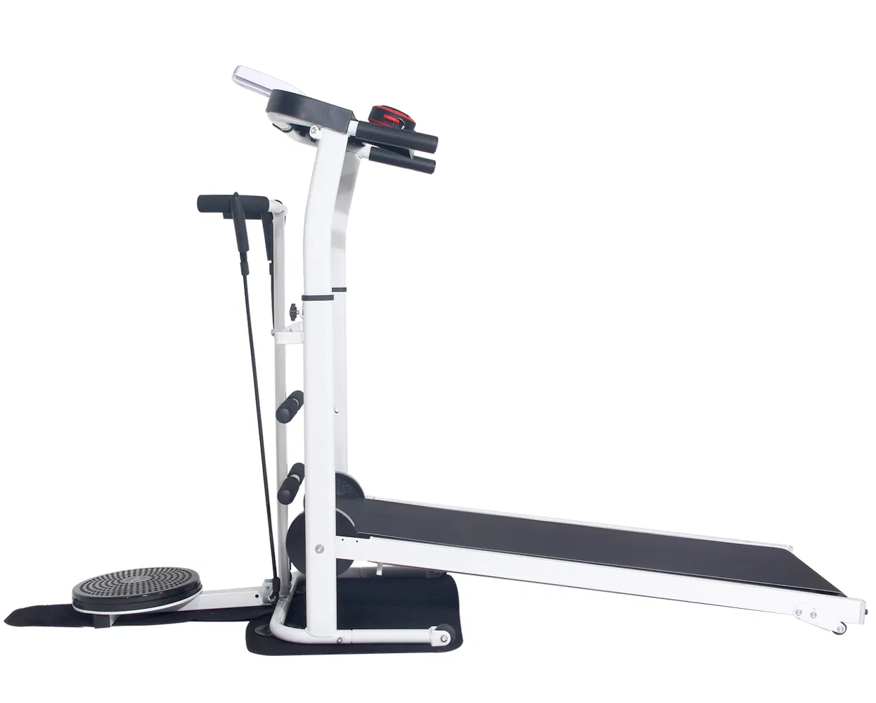 Compact Foldable Home Gym Manual Treadmill with LCD Display