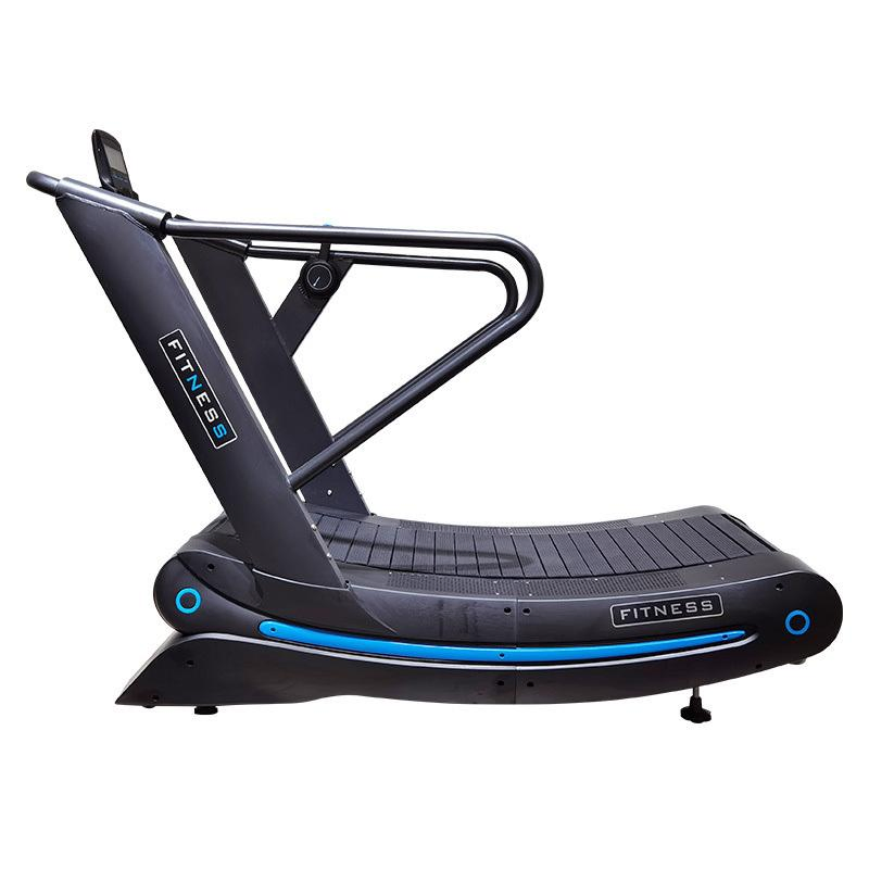 New Design Air Runner Running Machine Manual Mechanical Aluminium Belt Curved Treadmill