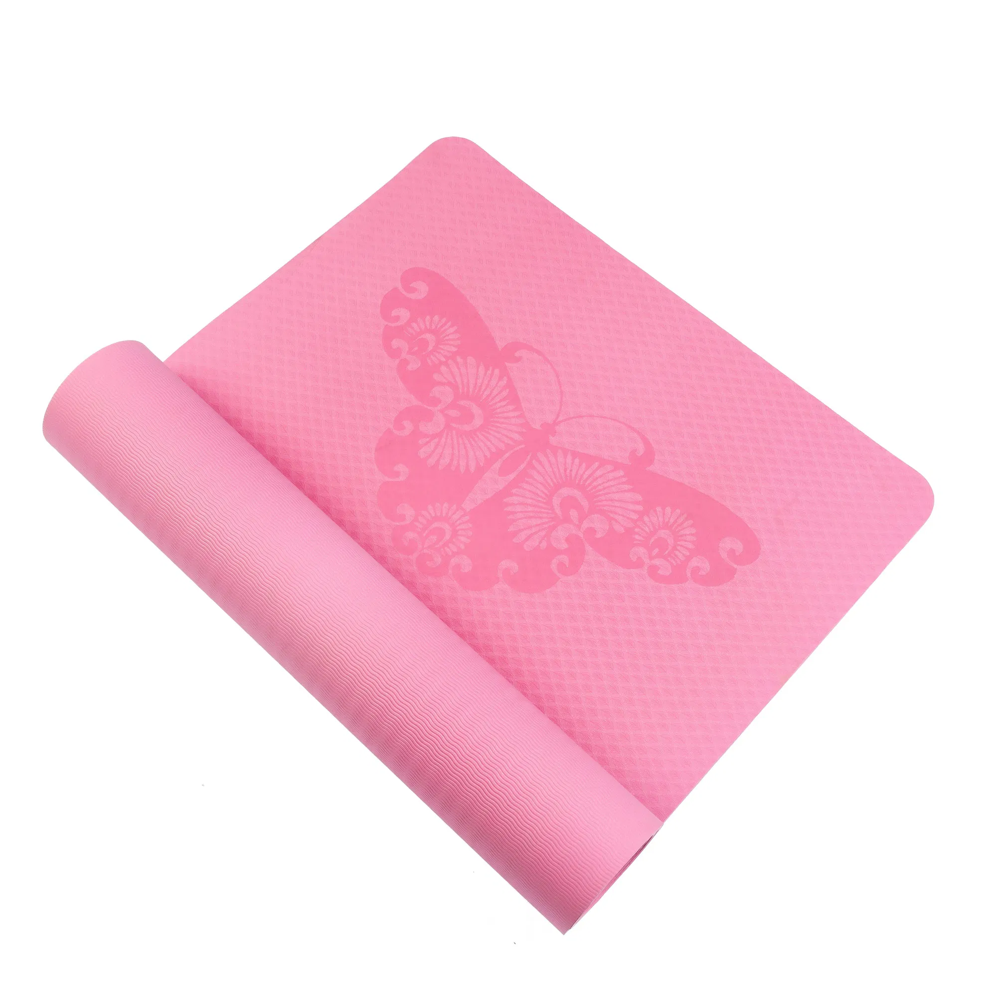 Anti Static Durable Gym Equipment Eco Friendly TPE PU Yoga Mat with Custom Pattern
