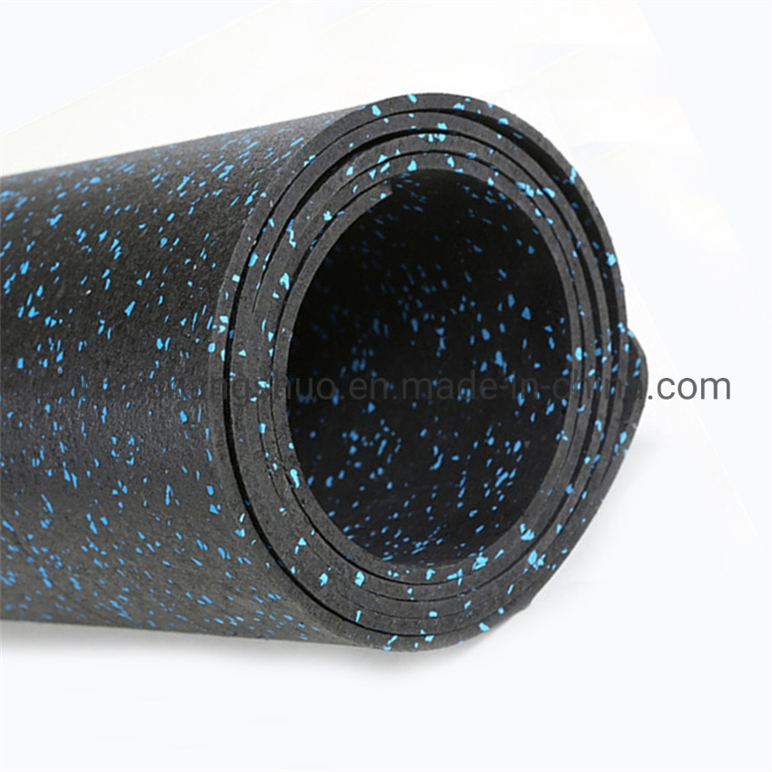Eco-Friendly Rubber Roll Puzzle Flooring Covering Floor Gymnastic Mats EPDM SBR Fitness Anti-Slip Wear-Resisting Durable Anti-Static Gym Rubber Flooring Rolls